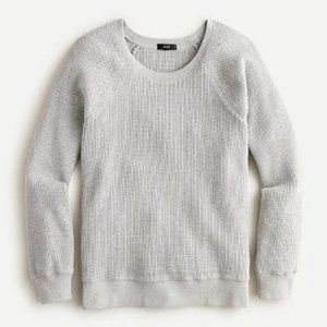 NWT J.CREW Waffle crewneck sweatshirt